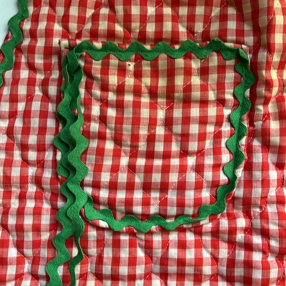 Vintage Holiday Apron Christmas Apron Handmade - Picture 2 of 7